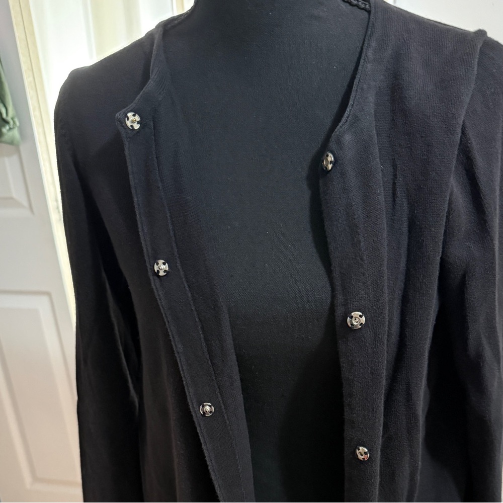 GAP Black Women's Blazer with Silver Buttons